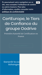Mobile Screenshot of certeurope.fr