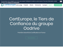 Tablet Screenshot of certeurope.fr