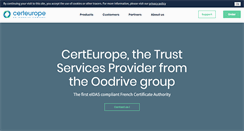 Desktop Screenshot of certeurope.com