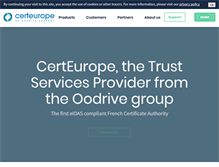 Tablet Screenshot of certeurope.com